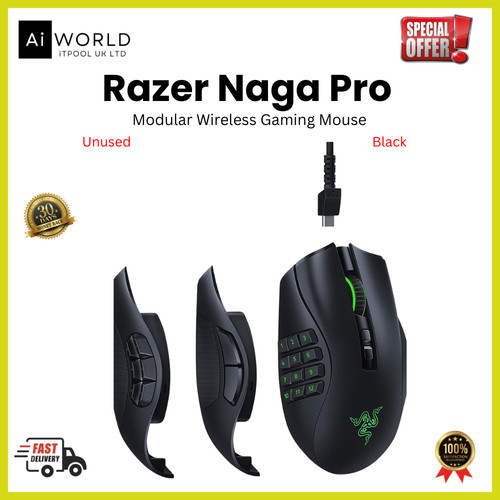 Razer naga pro wireless gaming - pro,